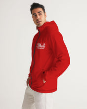 Load image into Gallery viewer, red Men&#39;s All-Over Print Windbreaker
