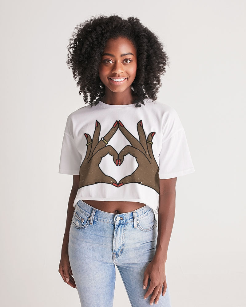 Red Love Women's Lounge Cropped Tee