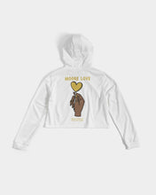 Load image into Gallery viewer, Pollen Heart Women&#39;s Cropped Hoodie
