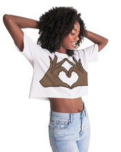 Load image into Gallery viewer, Red Love Women&#39;s Lounge Cropped Tee
