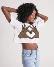 Load image into Gallery viewer, Red Love Women&#39;s Lounge Cropped Tee
